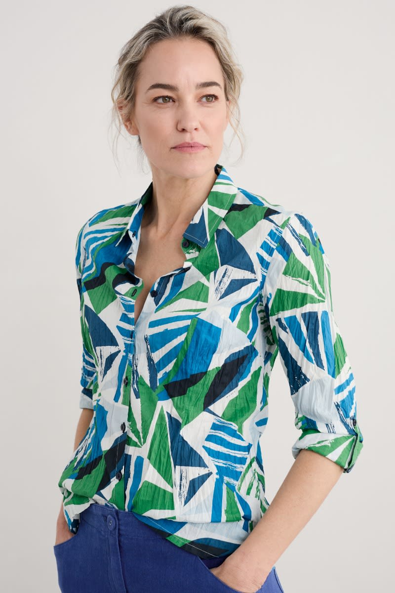 Seasalt Cornwall - ‘Larissa’ Shirt - Spinnaker Sails Hedgerow