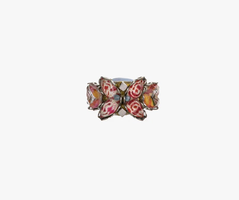 AYALA BAR - Colorful Glass Ring - Sunflower Surprise Saffron