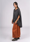 Montaigne ‘Caroline’ Wide Leg Gathered Poplin Cotton Pants - Various Colours