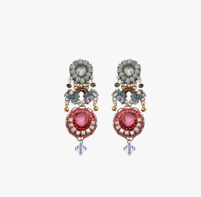 AYALA BAR - Pastel Beaded Earrings - Spring Awakening Vernal