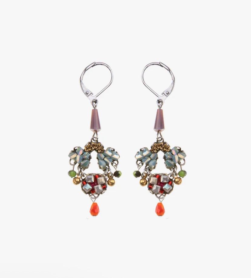 AYALA BAR - Drop Beaded Earrings - Spring Awakening Floret