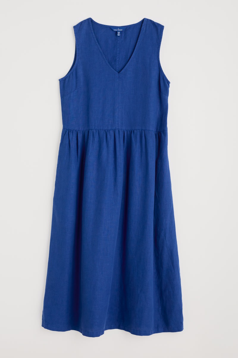 Seasalt Cornwall - ‘Lowland Heather’ Dress - Bright Marine