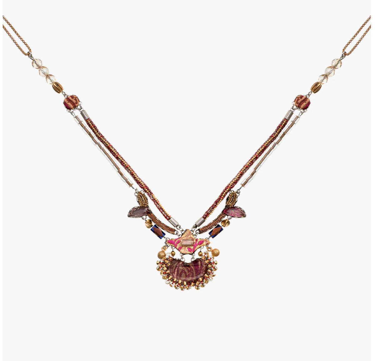 AYALA BAR - Custom Necklace - Plum Wine Hakubai