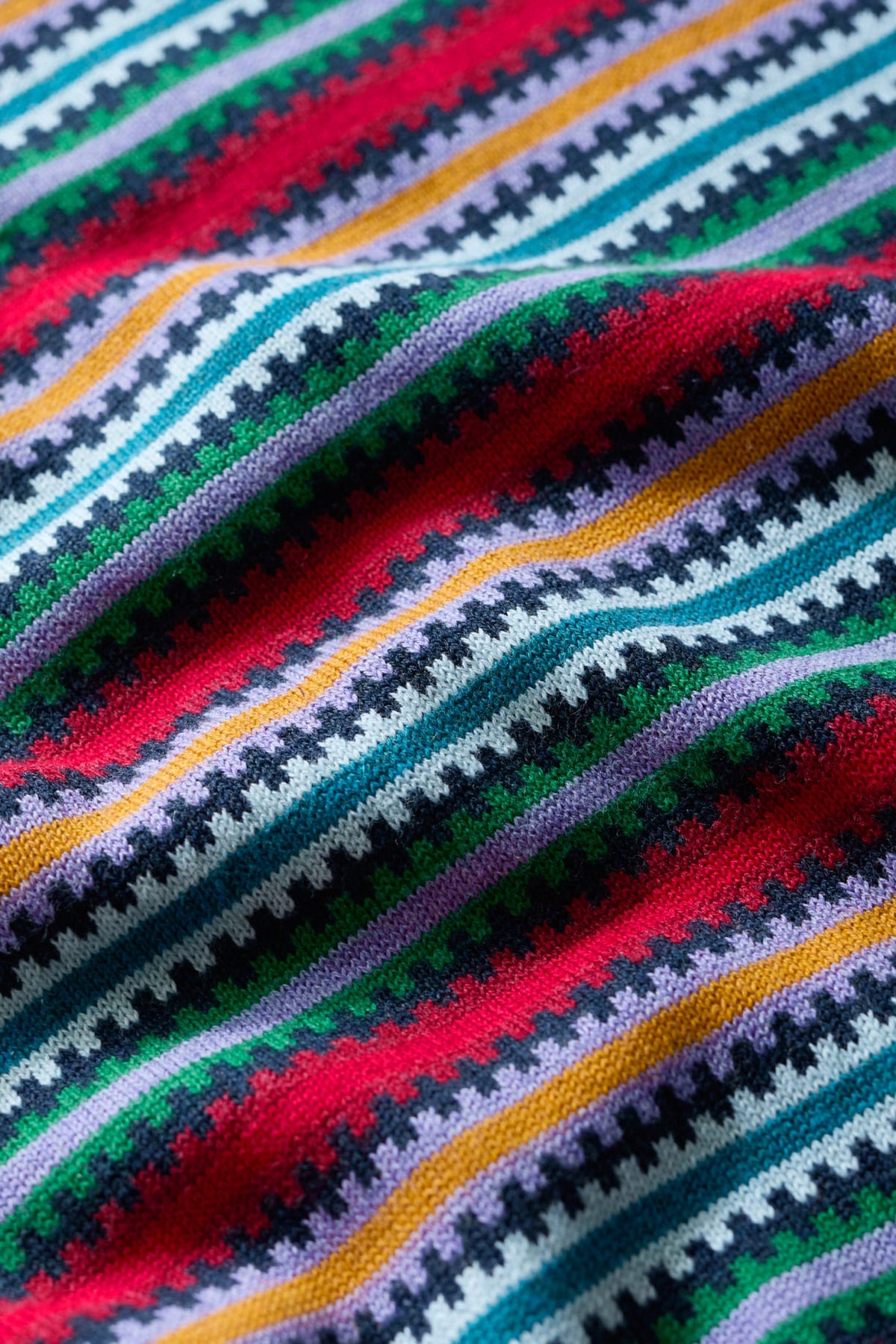 Seasalt Cornwall - Rock Bell Top - Zig Zag Clover Maritime Multi