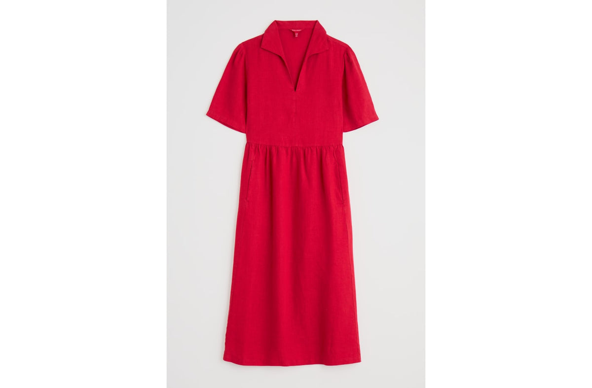 Seasalt Cornwall - 'Fen Violet' Dress - Scarlet