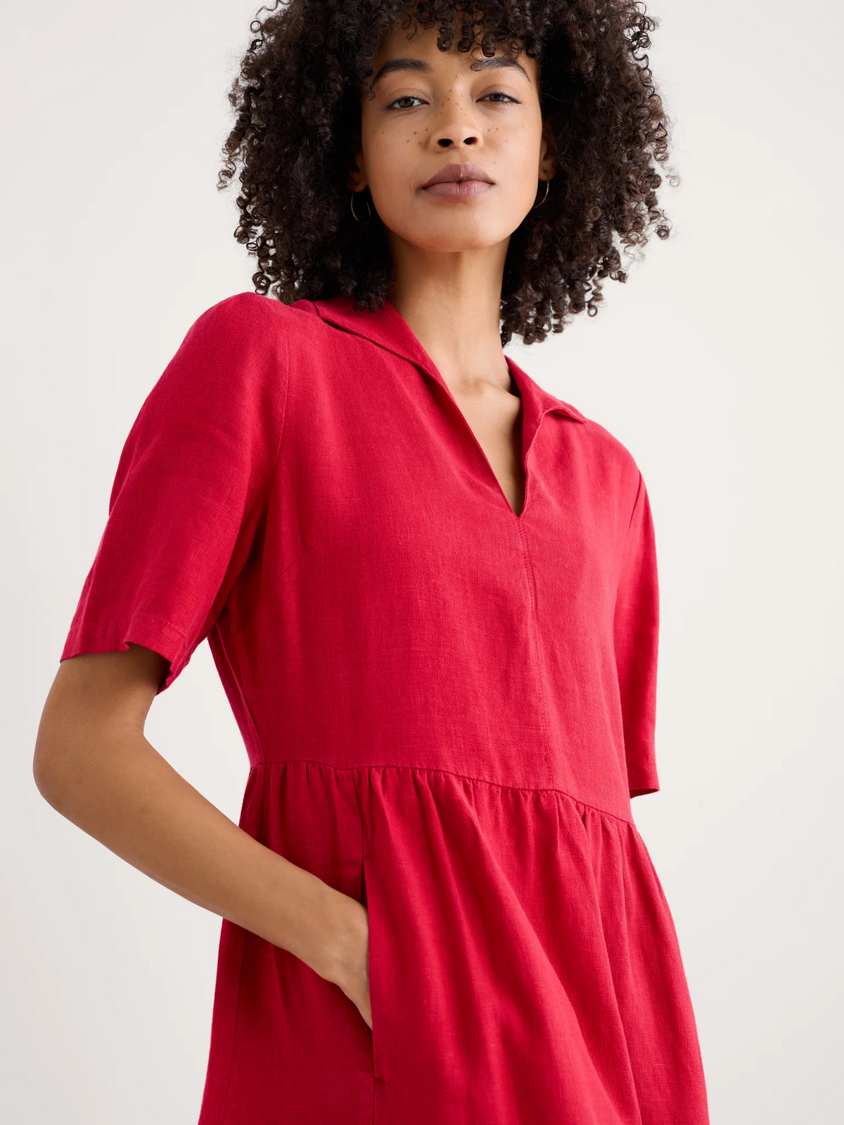 Seasalt Cornwall - 'Fen Violet' Dress - Scarlet