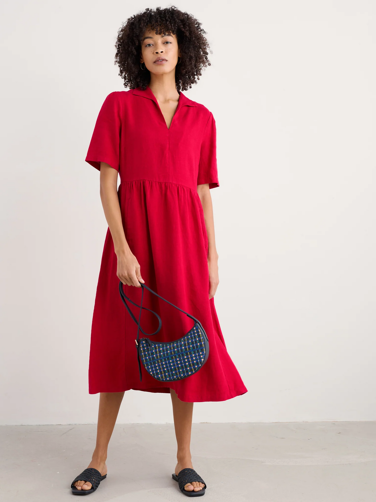 Seasalt Cornwall - 'Fen Violet' Dress - Scarlet
