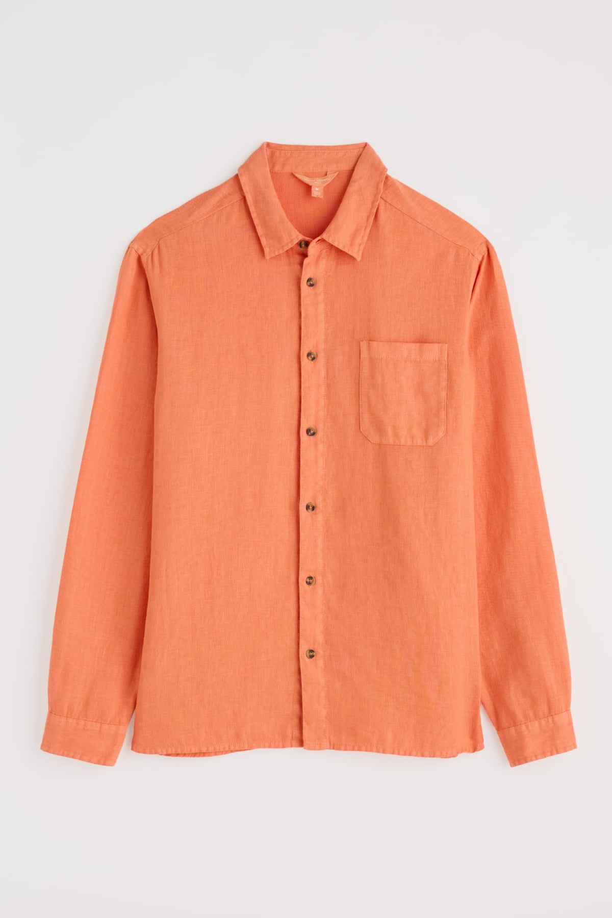 Seasalt Cornwall - Men's ‘Curator’ Linen Shirt - Dark Sunset