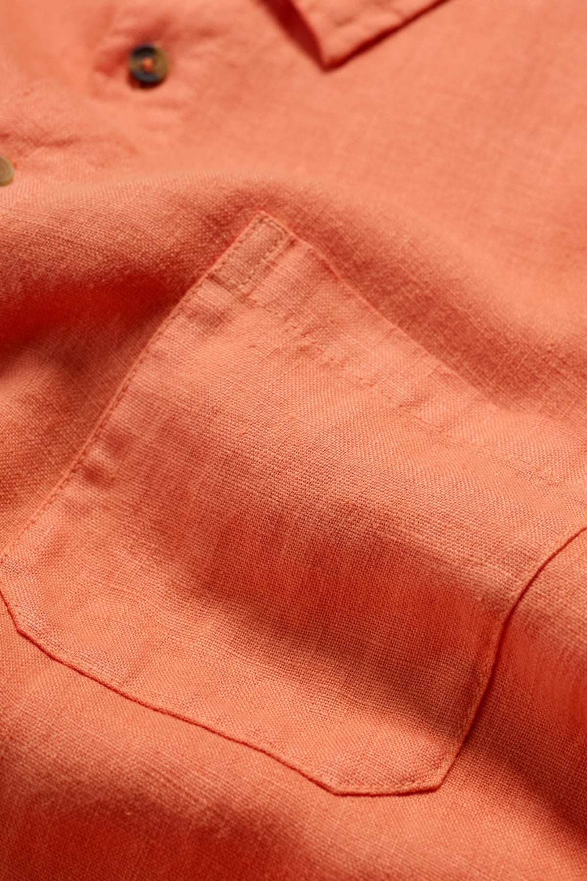 Seasalt Cornwall - Men's ‘Curator’ Linen Shirt - Dark Sunset