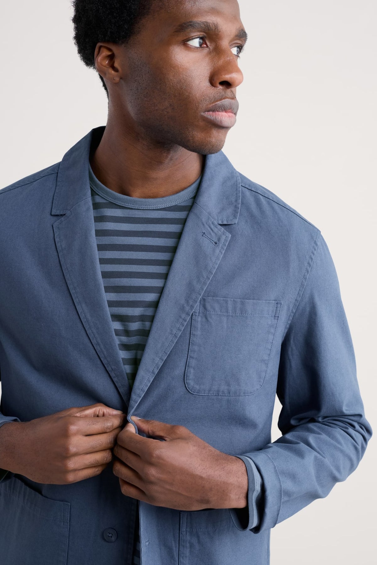 Seasalt Cornwall - Men’s ‘Sailor’ Shirt - Mini Cornish Vintage Indigo