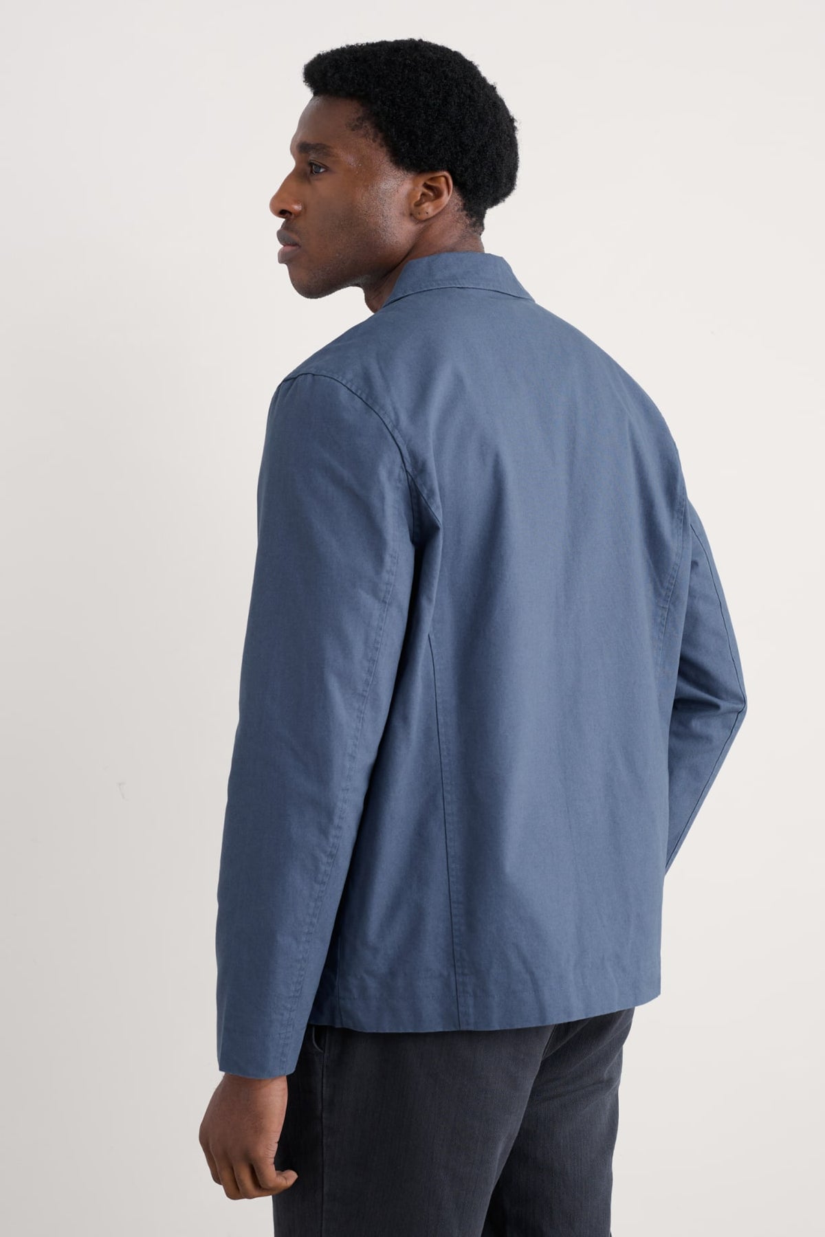 Seasalt Cornwall - Men's ‘Towen’ Organic Cotton Blazer - Vintage Indigo