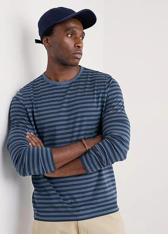 Seasalt Cornwall - Men’s ‘Sailor’ Shirt - Mini Cornish Vintage Indigo