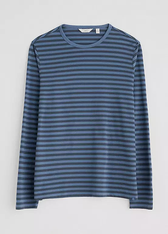 Seasalt Cornwall - Men’s ‘Sailor’ Shirt - Mini Cornish Vintage Indigo