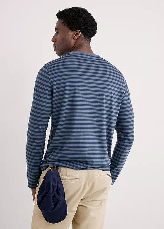 Seasalt Cornwall - Men’s ‘Sailor’ Shirt - Mini Cornish Vintage Indigo