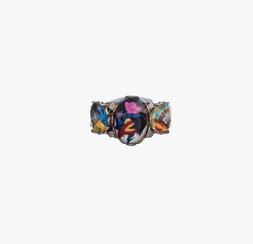 AYALA BAR - Colorful Glass Ring - Candy Twist Gummy