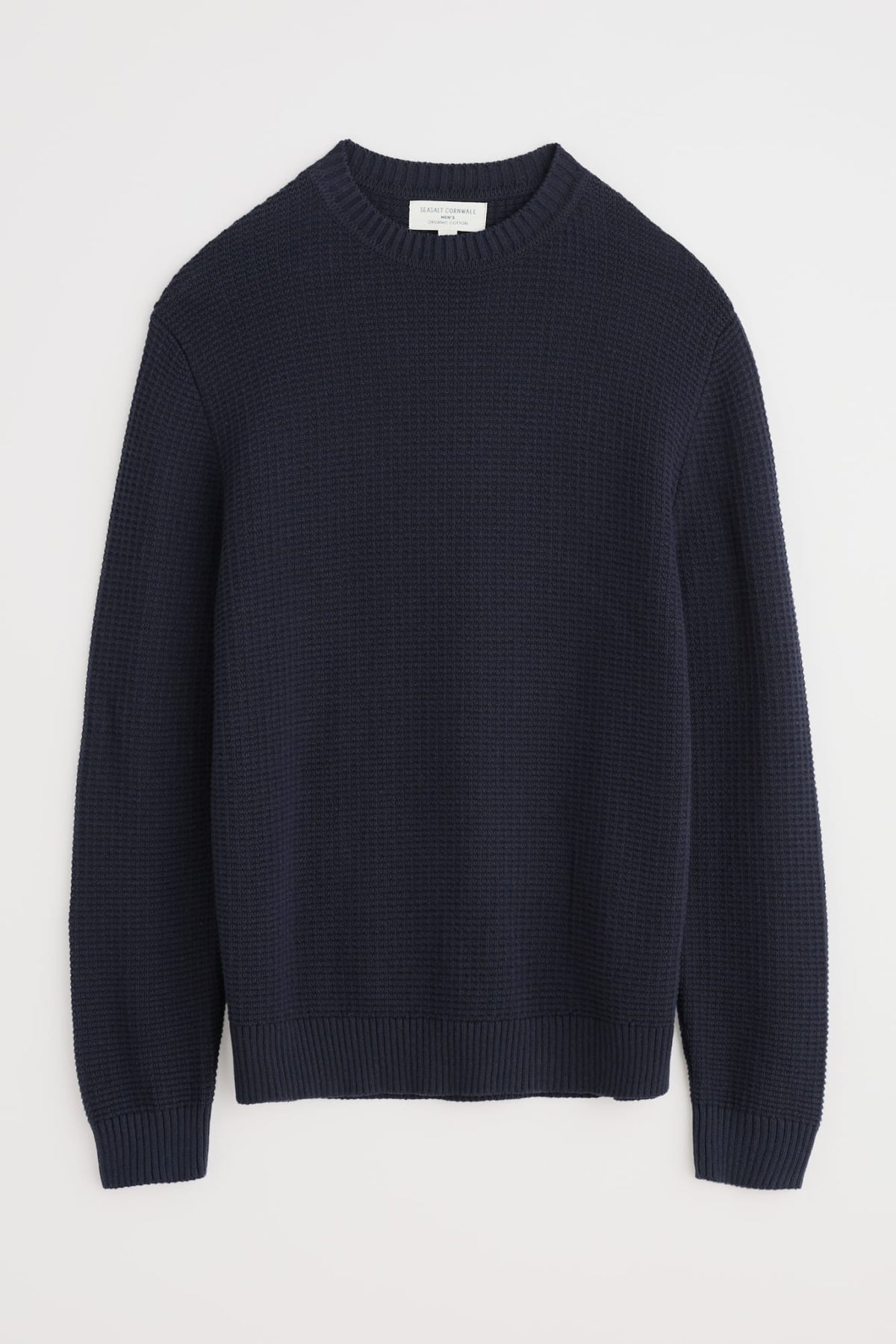 Seasalt Cornwall - Men's ‘Mizzen’ Organic Cotton Knitted Jumper - Maritime