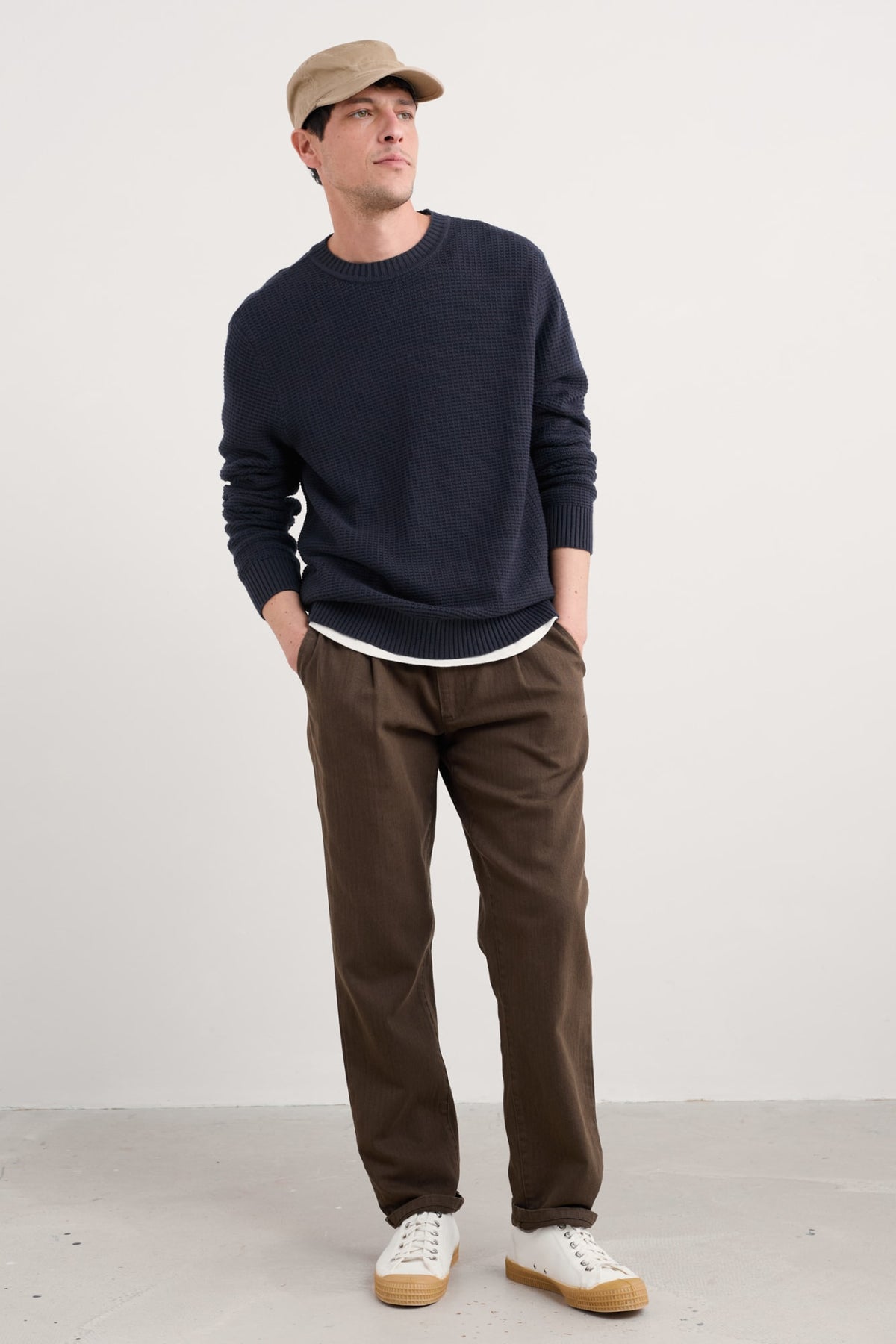 Seasalt Cornwall - Men's ‘Mizzen’ Organic Cotton Knitted Jumper - Maritime