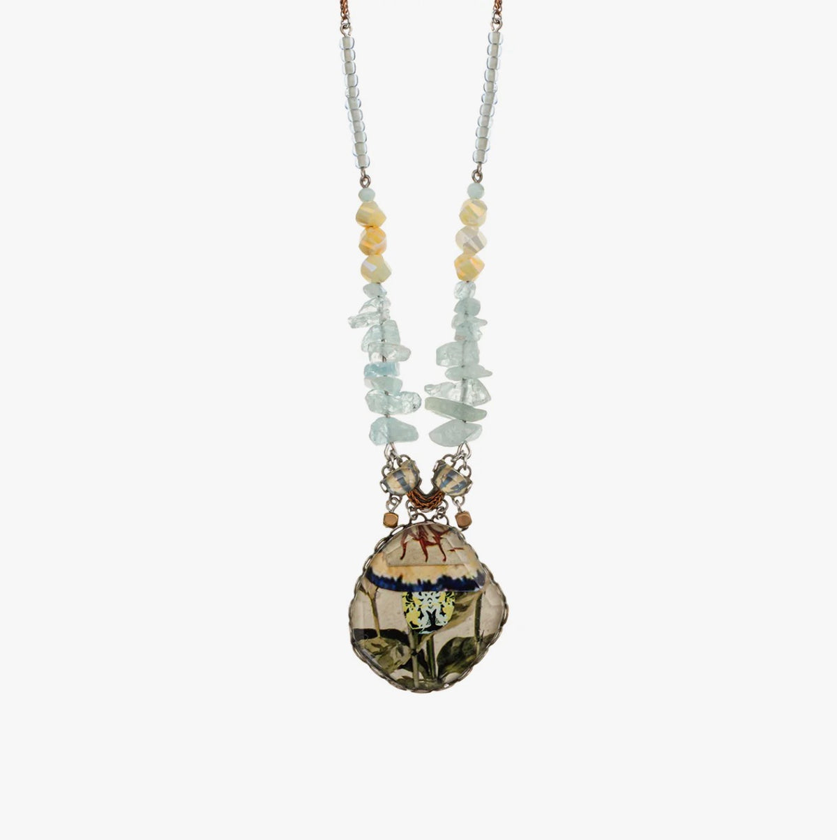 AYALA BAR - Glass Long Necklace - Neptune's Garden Sea Plant