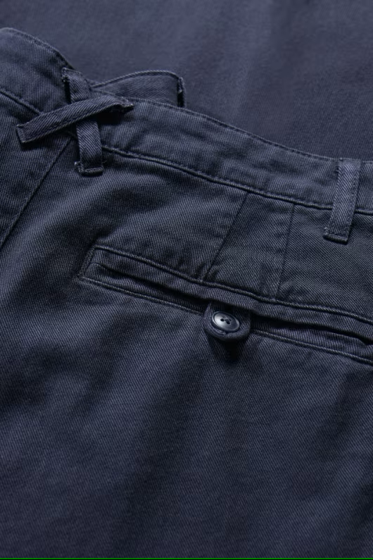 Seasalt Cornwall - Men's ‘Countryman’ Twill Tapered Trousers - Squid Ink