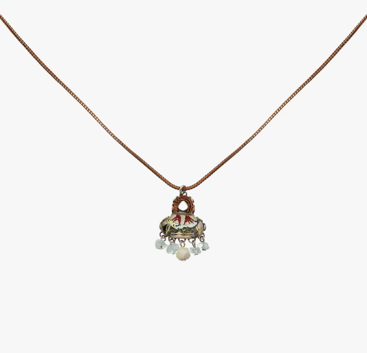 AYALA BAR - Glass Necklace - Neptune's Garden Kombu