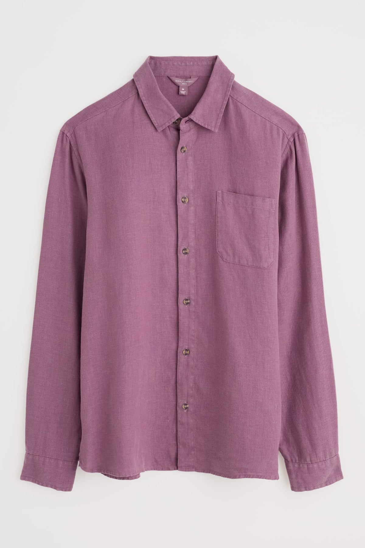 Seasalt Cornwall - Men's ‘Curator’ Linen Shirt - Heather