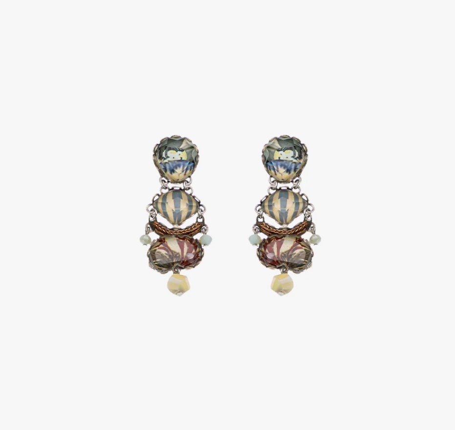 AYALA BAR - Casual Glass Earrings - Neptune's Garden Kelp