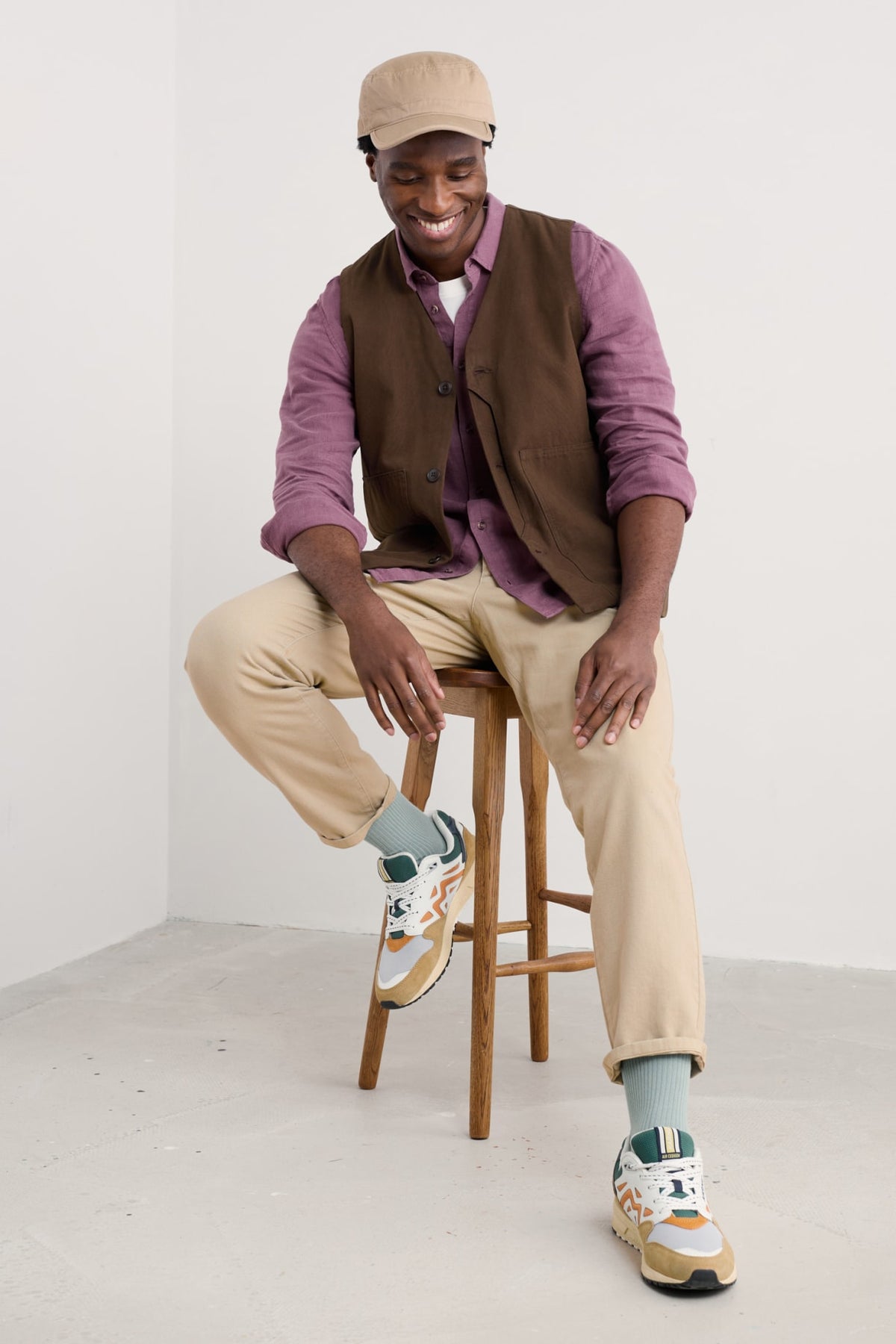 Seasalt Cornwall - Men's ‘Curator’ Linen Shirt - Heather