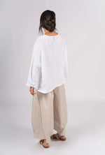 Montaigne ‘Toulouse’ Linen Long Sleeve Top - Various Colours