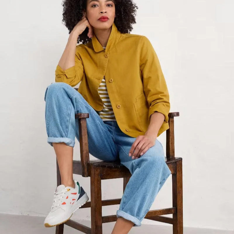Seasalt Cornwall - ‘Coombe’ Lane Cotton Jacket - Chamomile