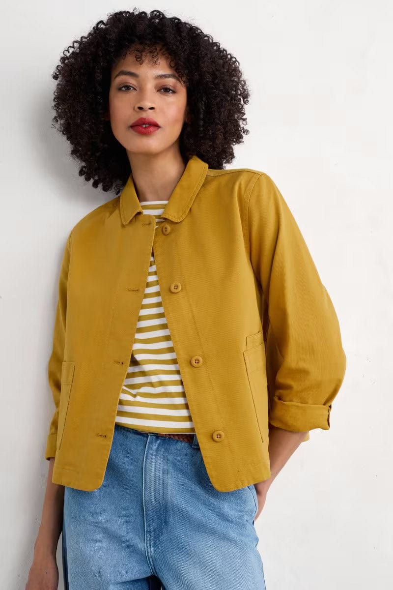 Seasalt Cornwall - ‘Coombe’ Lane Cotton Jacket - Chamomile