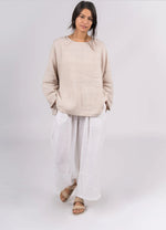 Montaigne ‘Toulouse’ Linen Long Sleeve Top - Various Colours