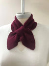 Cashmere Keyhole Scarf Pull Through - Pink/Black - LAST