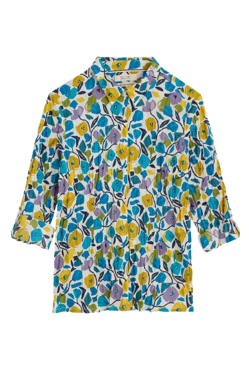 Seasalt Cornwall - ‘Larissa’ Shirt - Zennor Blooms Chalk