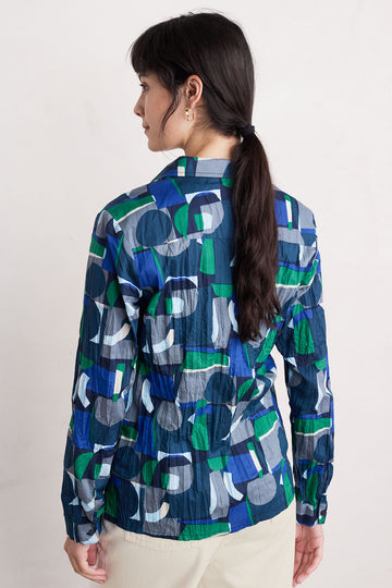 Seasalt Cornwall - ‘Larissa’ Shirt - Zennor Abstract Maritime