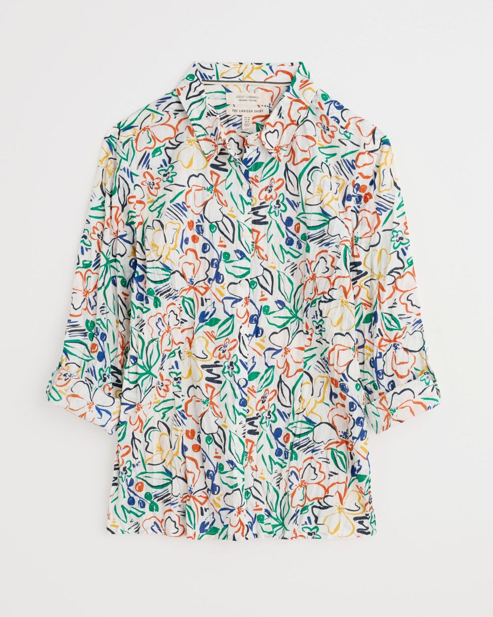 Seasalt Cornwall - ‘Larissa’ Shirt - Painters Garden Chalk