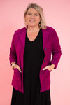 Donna Donna ‘Perisher’ Cord Blazer - Berry - LAST - Size S/M