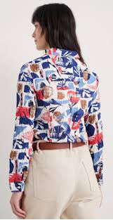 Seasalt Cornwall - ‘Larissa’ Shirt - Marine Forms Chalk