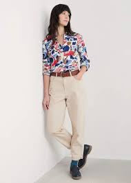 Seasalt Cornwall - ‘Larissa’ Shirt - Marine Forms Chalk