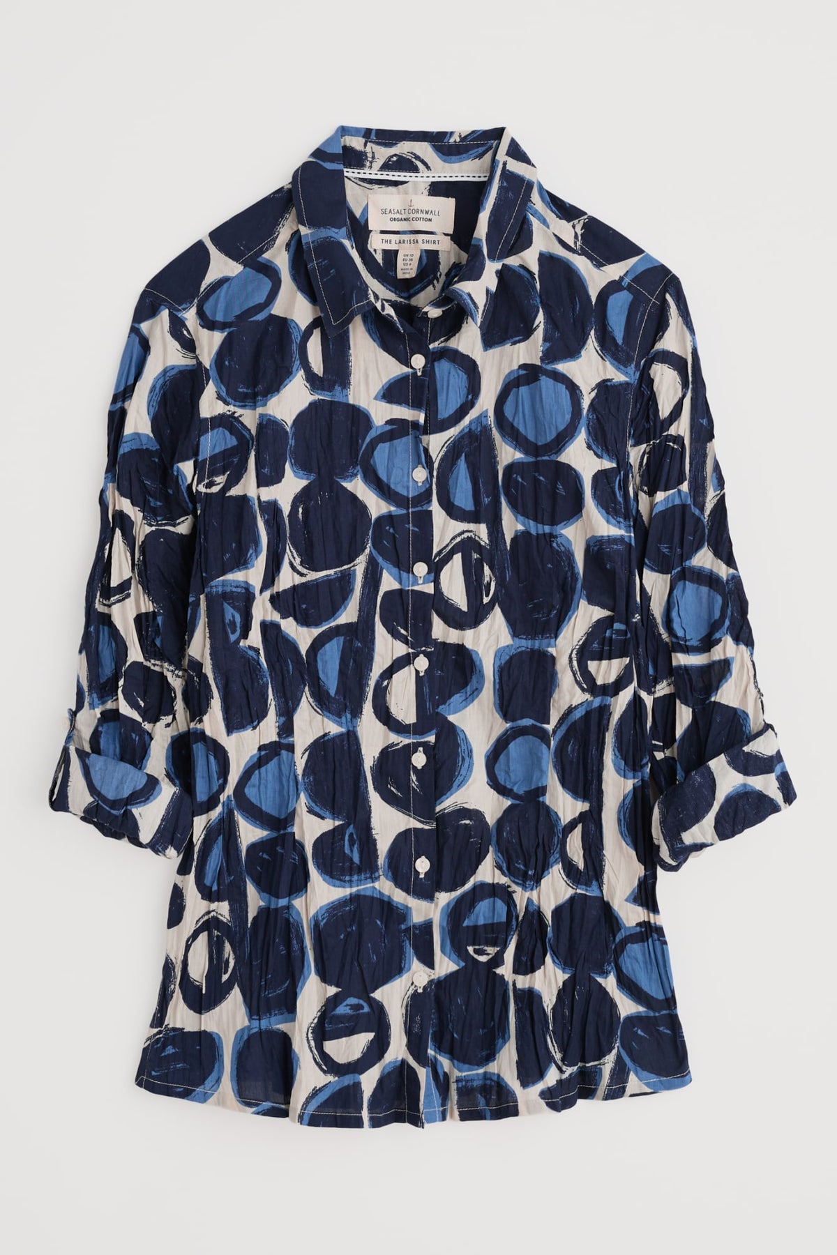 Seasalt Cornwall - ‘Larissa’ Shirt - Pebble Monoprint Aran
