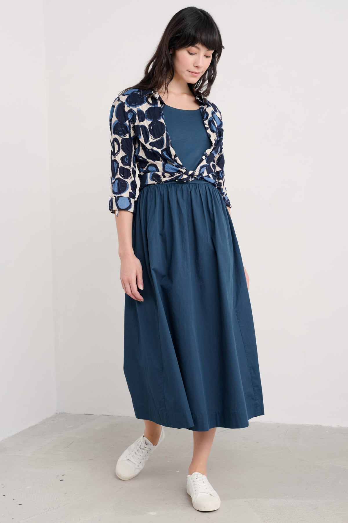 Seasalt Cornwall - ‘Larissa’ Shirt - Pebble Monoprint Aran