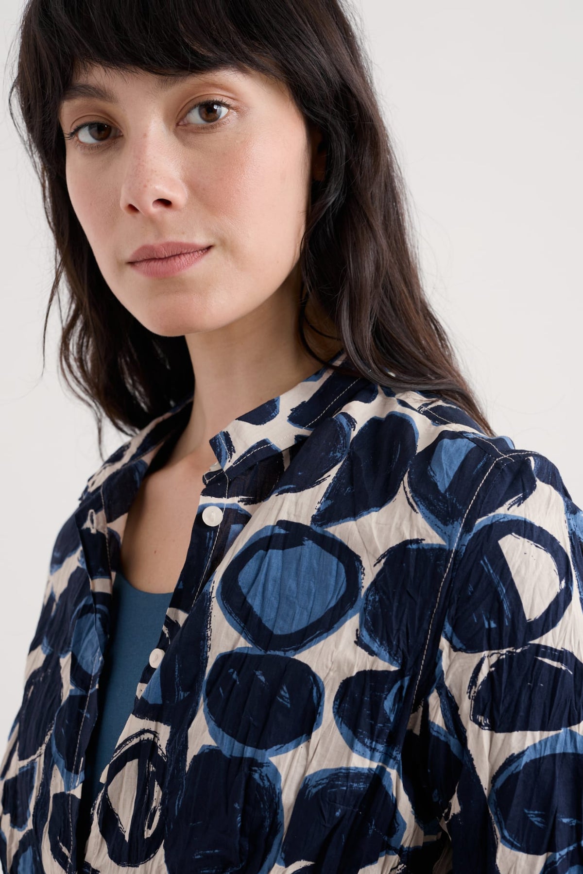 Seasalt Cornwall - ‘Larissa’ Shirt - Pebble Monoprint Aran