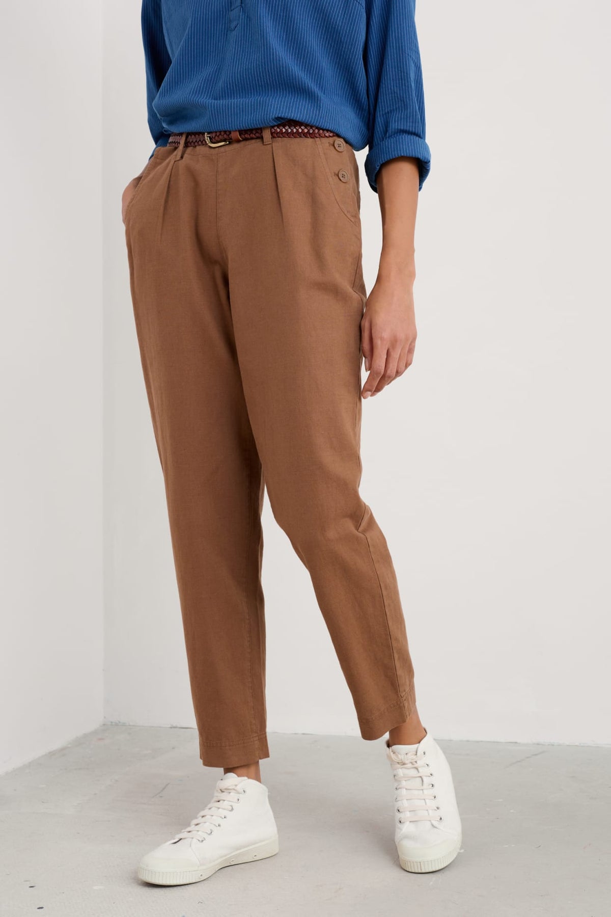 Seasalt Cornwall - ‘Nanterrow’ Trousers - Toffee