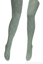 Tightology ‘Sintra’ Cotton Tights - Sage