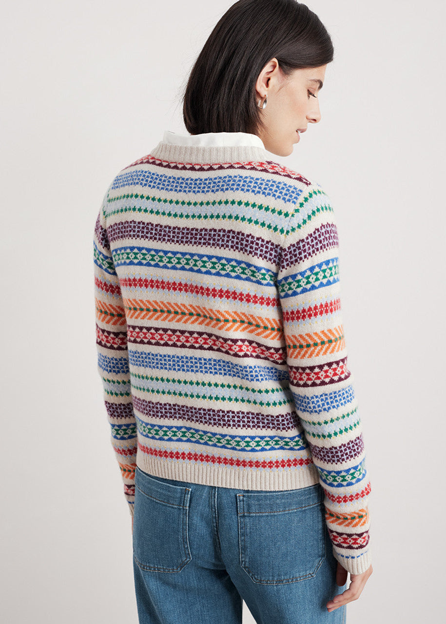 Seasalt Cornwall - ‘Percella Cove’ Cardigan - Knit Abstraction Multi