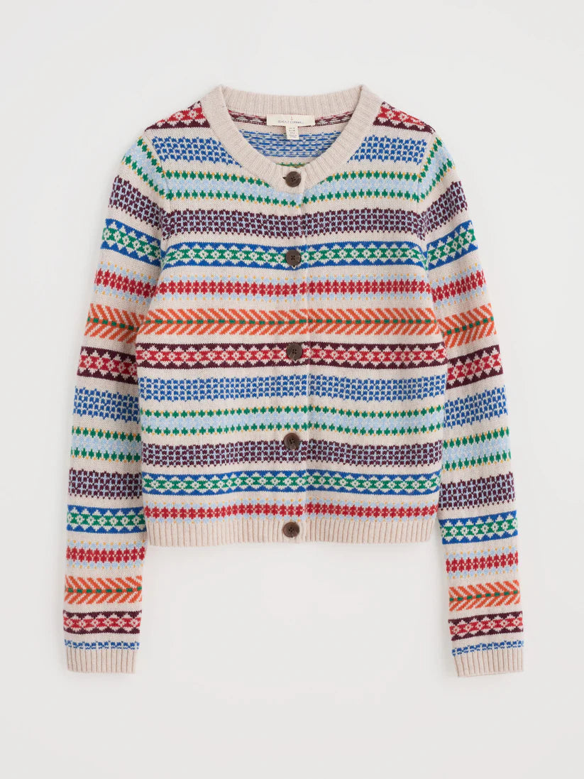 Seasalt Cornwall - ‘Percella Cove’ Cardigan - Knit Abstraction Multi