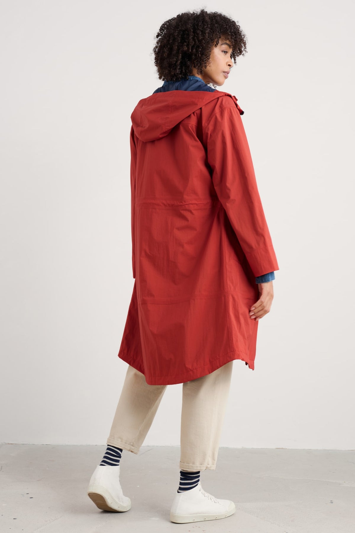 Seasalt Cornwall - ‘Mistborne’ Waterproof Coat - Dark Cinnamon
