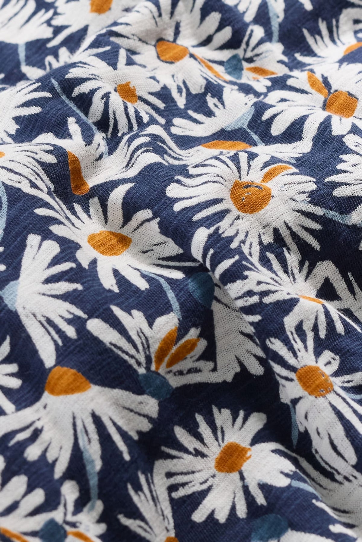 Seasalt Cornwall - ‘Chapelle’ Dress in GOTS Certified Organic Cotton Jersey - Scatter Daisy Maritime