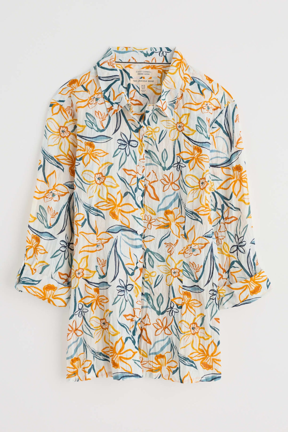 Seasalt Cornwall - ‘Larissa’ Shirt - Painted Daffodil Chalk