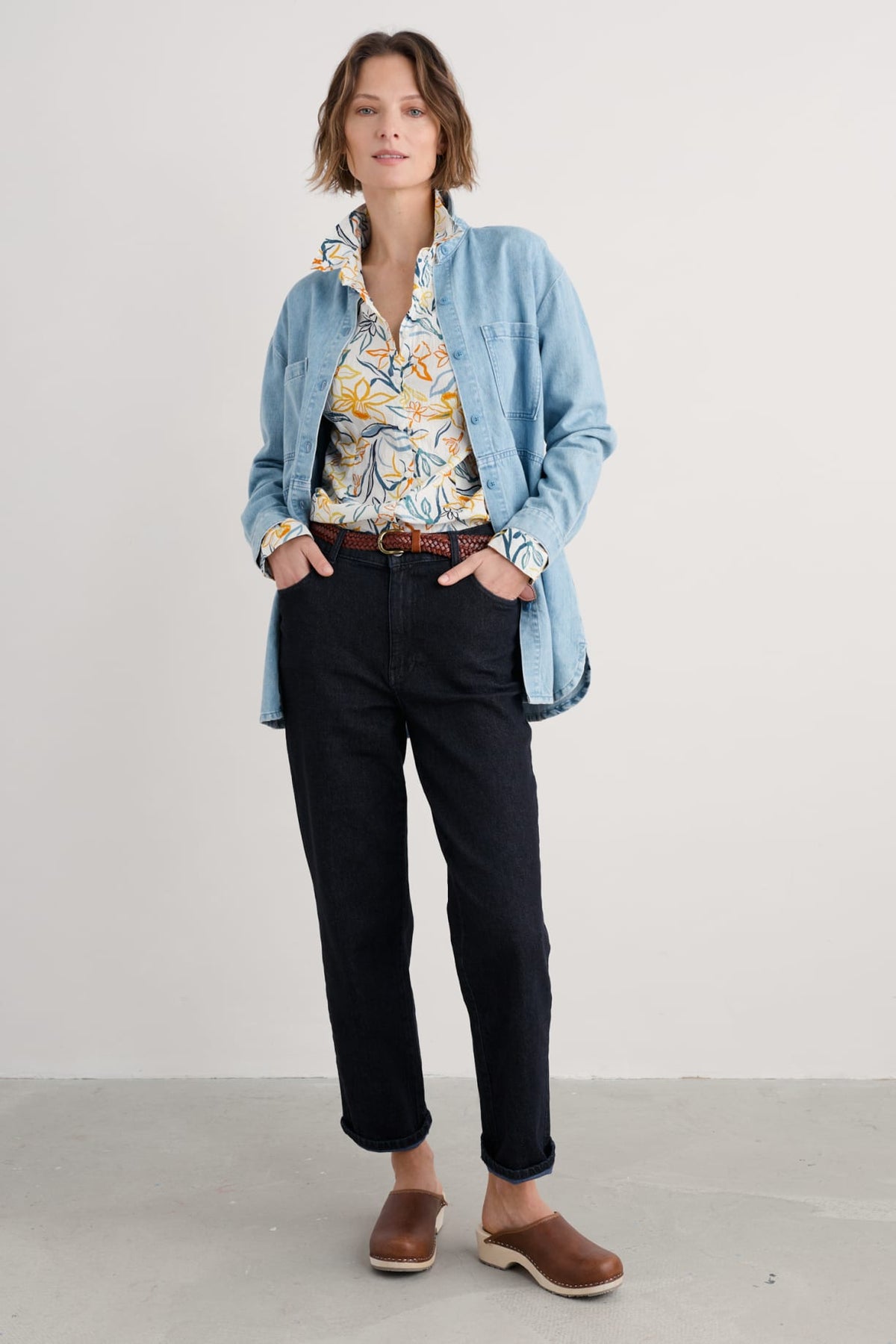 Seasalt Cornwall - ‘Larissa’ Shirt - Painted Daffodil Chalk