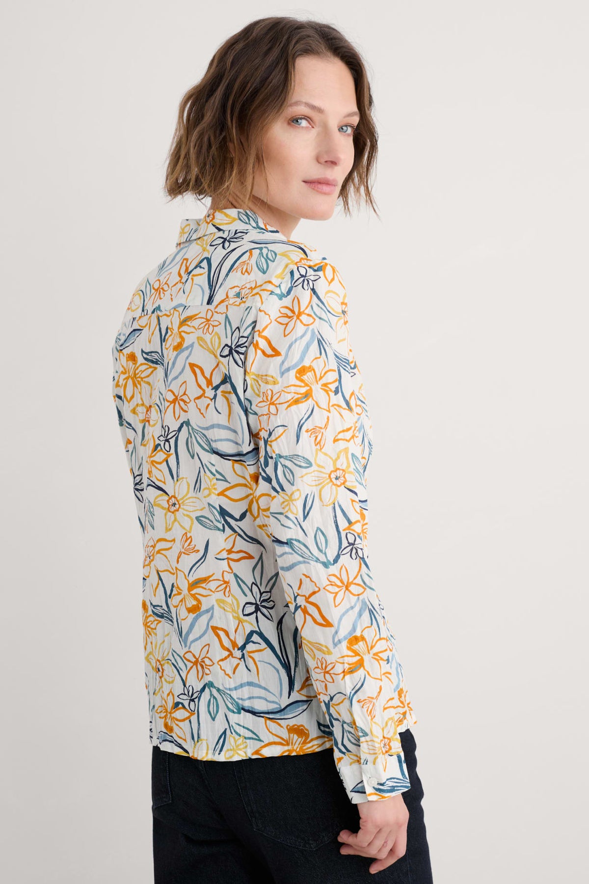 Seasalt Cornwall - ‘Larissa’ Shirt - Painted Daffodil Chalk